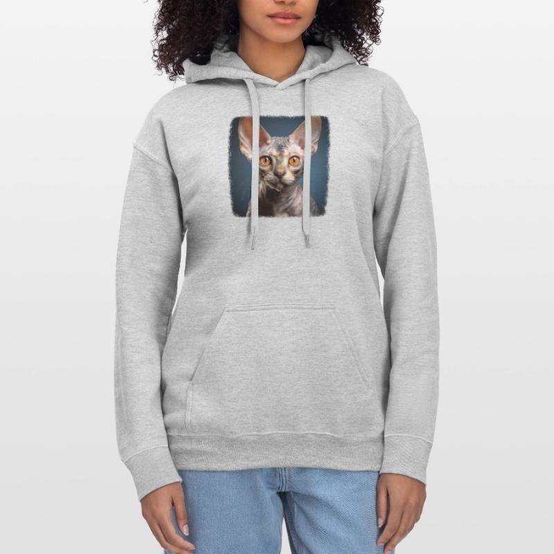 Chaton Devon Rex Chat Devon Rex Sweat à capuche Softstyle® Gildan Unisexe