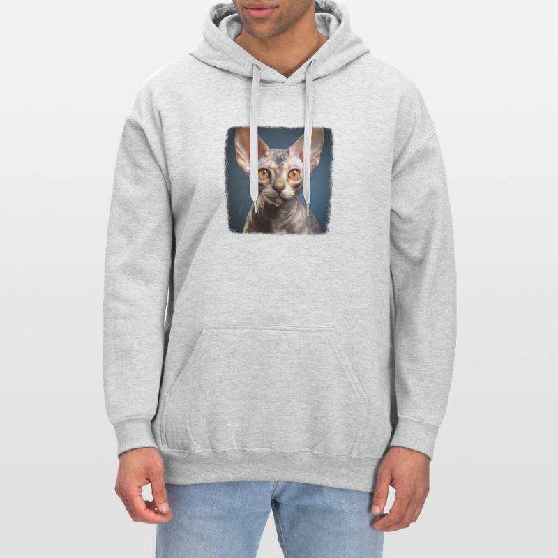 Devon Rex Kätzchen Devon Rex Katze Gildan Unisex Softstyle® Midweight Hoodie