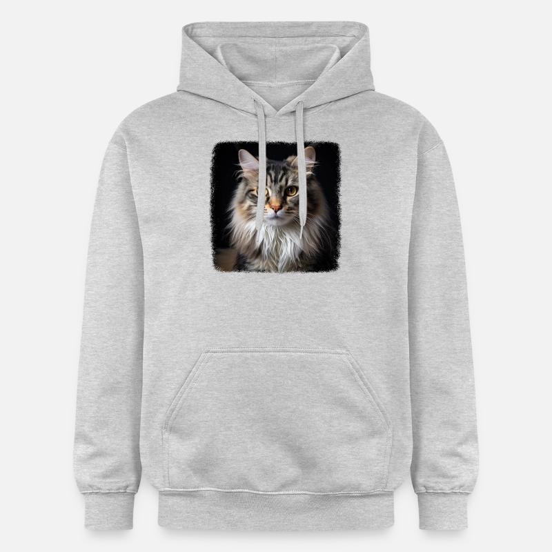 Ragamuffin Chaton Ragamuffin Chat - Sweat à capuche Softstyle® Gildan Unisexe - gris clair chiné