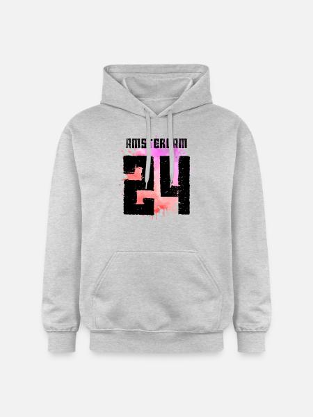Amsterdam 24 Jersey 2024 Multicoloured - Gildan Unisex Softstyle® Midweight Hoodie - light heather grey