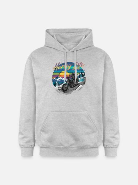 ADVENTURE BIKES - Gildan Unisex Softstyle® Midweight Hoodie - light heather grey