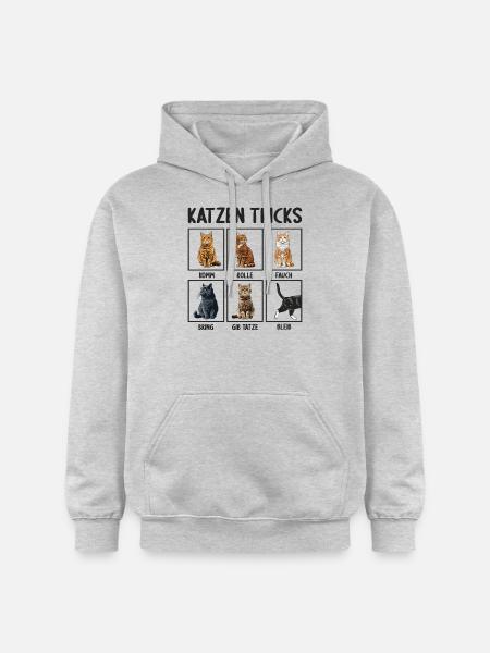 Cat Cats Tricks Funny Cats - Gildan Unisex Softstyle® Midweight Hoodie - light heather grey