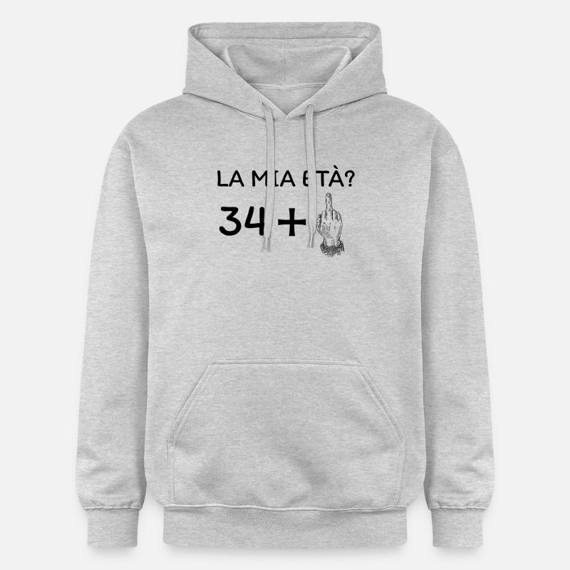 Mon âge 35 ans - Sweat à capuche Softstyle® Gildan Unisexe - gris clair chiné