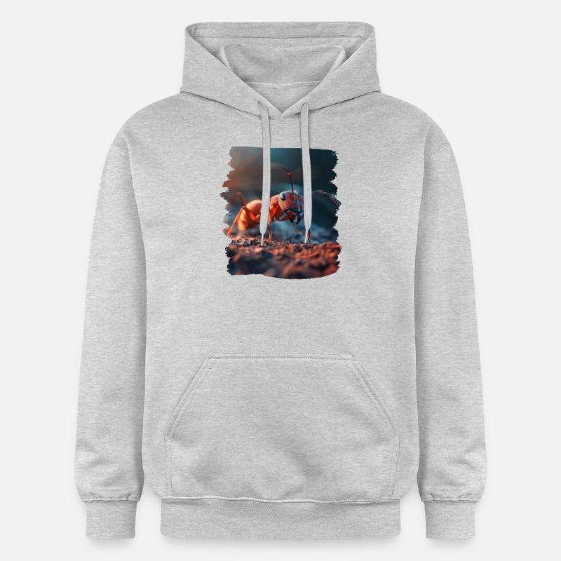 Fourmis fourmis - Sweat à capuche Softstyle® Gildan Unisexe - gris clair chiné