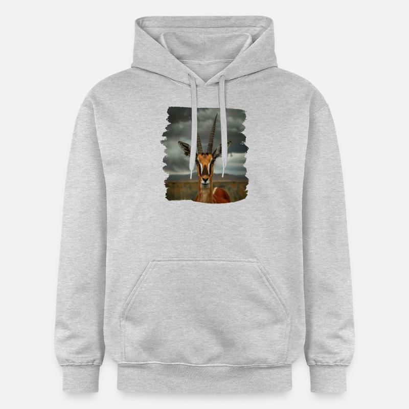 Antilope antilope antilope ouverte - Sweat à capuche Softstyle® Gildan Unisexe - gris clair chiné