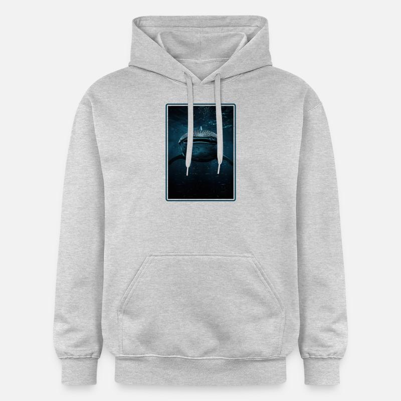 requin-baleine Requin-baleine requin-baleine - Sweat à capuche Softstyle® Gildan Unisexe - gris clair chiné