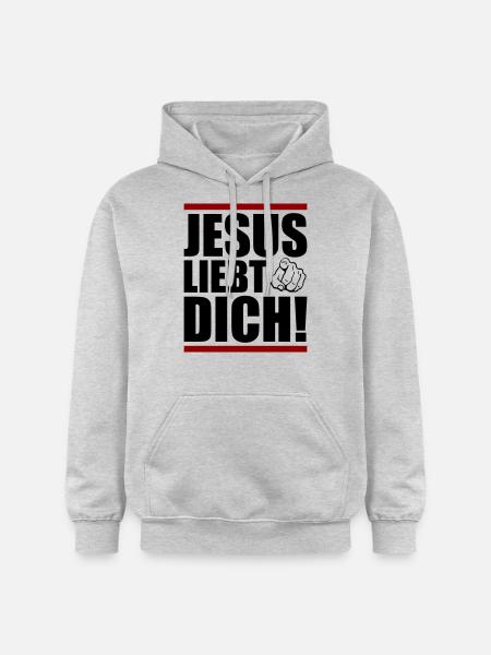 Jesus loves you - Gildan Unisex Softstyle® Midweight Hoodie - light heather grey