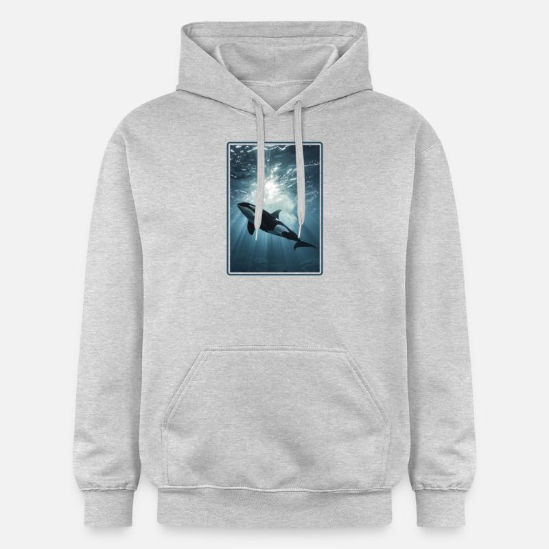 Orques Orques - Sweat à capuche Softstyle® Gildan Unisexe - gris clair chiné