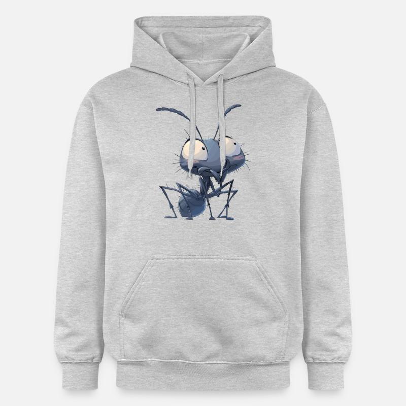Fourmis fourmi - Sweat à capuche Softstyle® Gildan Unisexe - gris clair chiné
