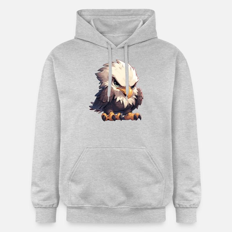 Pygargue à tête blanche Weißkopfseeadler - Sweat à capuche Softstyle® Gildan Unisexe - gris clair chiné
