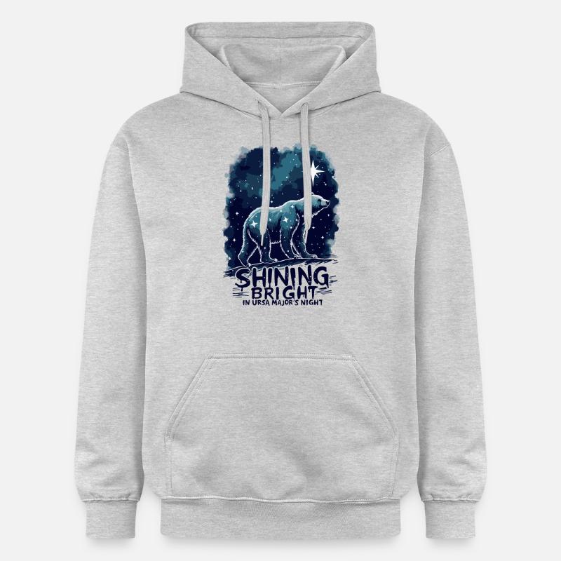 GRANDE OURSE - Sweat à capuche Softstyle® Gildan Unisexe - gris clair chiné