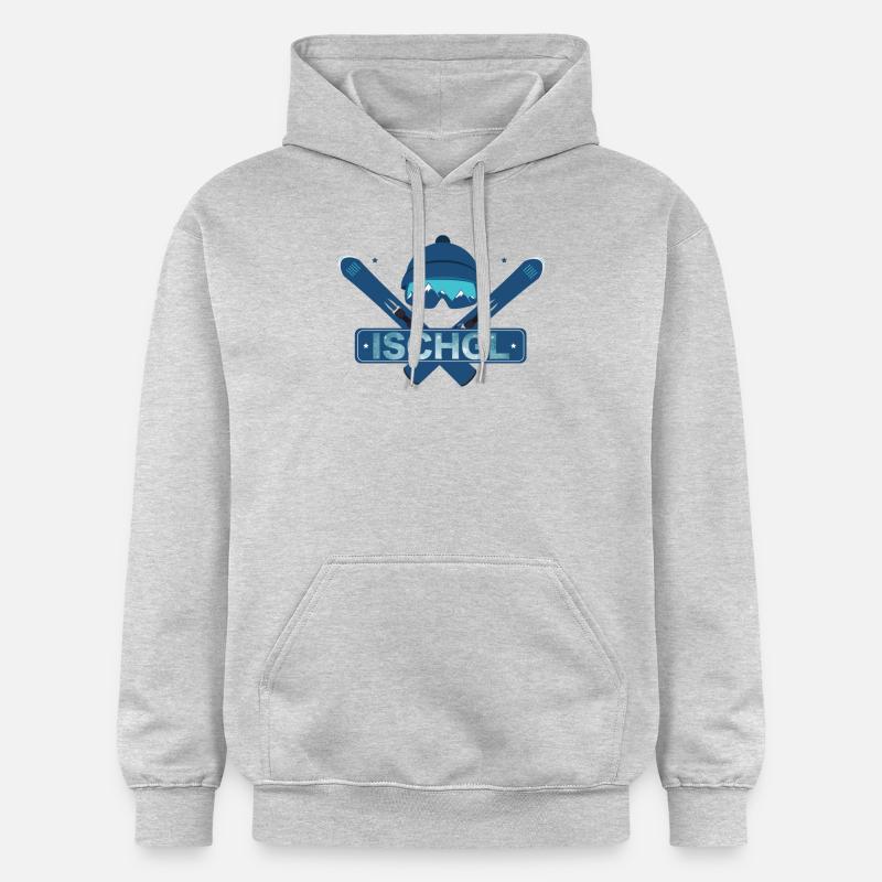 Ischgl Ski - Sweat à capuche Softstyle® Gildan Unisexe - gris clair chiné