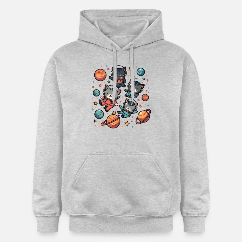 ASTROCATS - Sweat à capuche Softstyle® Gildan Unisexe - gris clair chiné