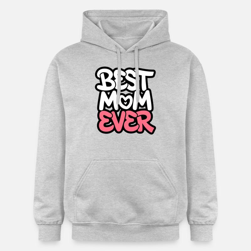 best mom ever - meilleure maman - Sweat à capuche Softstyle® Gildan Unisexe - gris clair chiné