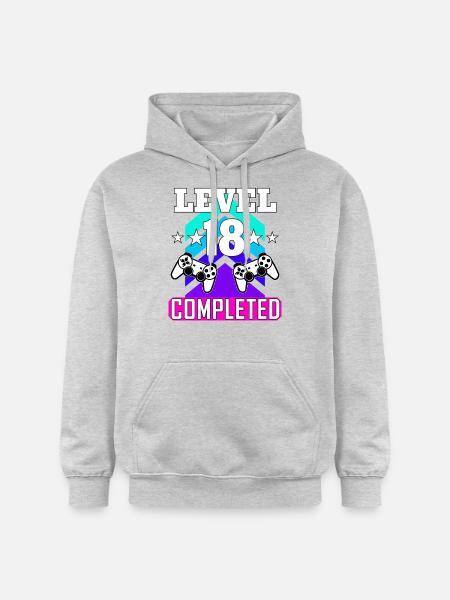 18 Birthday - Gildan Unisex Softstyle® Midweight Hoodie - light heather grey
