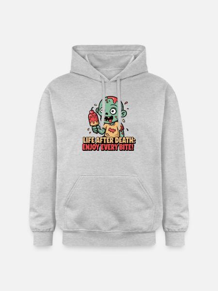 ZOMBIES, LIFE AFTER DEATH - Gildan Unisex Softstyle® Midweight Hoodie - light heather grey