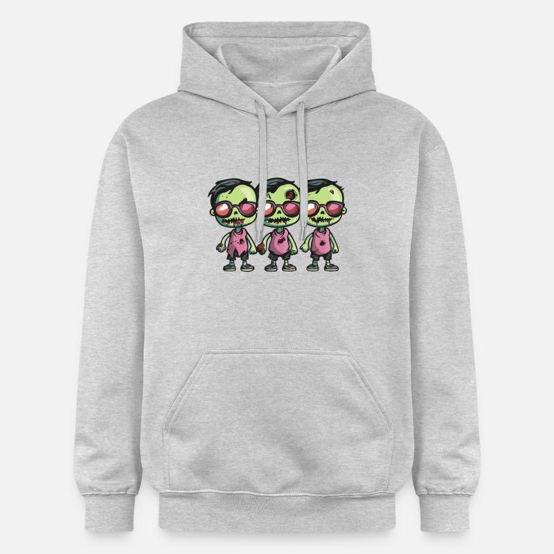 Zombies Halloween Cool - Sweat à capuche Softstyle® Gildan Unisexe - gris clair chiné