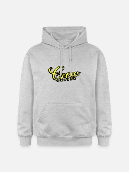 Crew Design - Gildan Unisex Softstyle® Midweight Hoodie - light heather grey