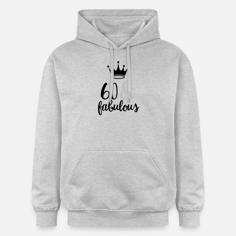 60 et fabuleux - Sweat à capuche Softstyle® Gildan Unisexe - gris clair chiné