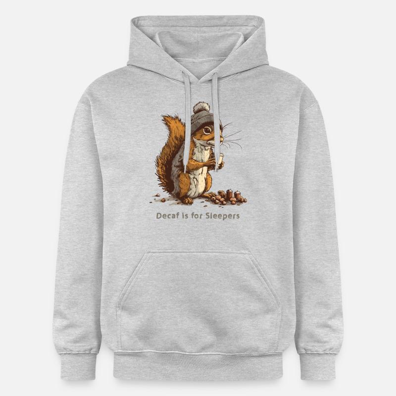 Glace décaféinée pour dormeurs - Sweat à capuche Softstyle® Gildan Unisexe - gris clair chiné
