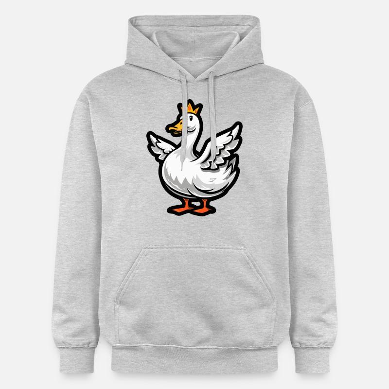 Couronne BD Oie - Sweat à capuche Softstyle® Gildan Unisexe - gris clair chiné