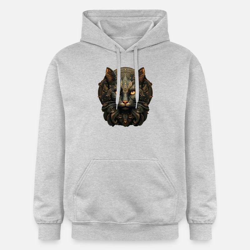 Chat - Sweat à capuche Softstyle® Gildan Unisexe - gris clair chiné