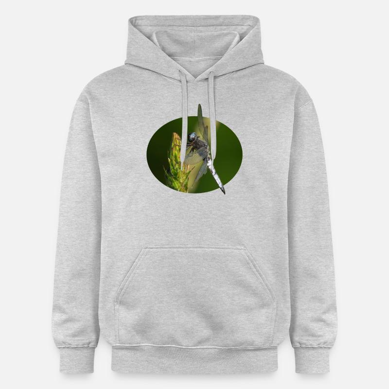 Libellule - Sweat à capuche Softstyle® Gildan Unisexe - gris clair chiné