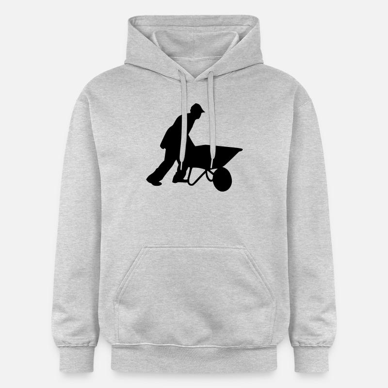 Constructeurs - Sweat à capuche Softstyle® Gildan Unisexe - gris clair chiné