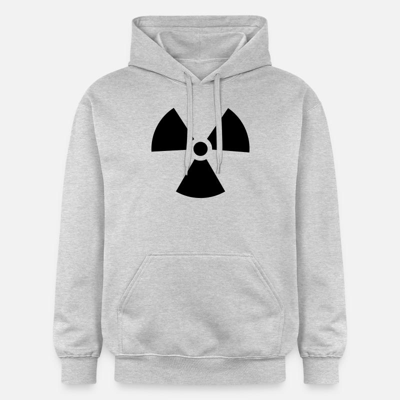 signe nucléaire - Sweat à capuche Softstyle® Gildan Unisexe - gris clair chiné