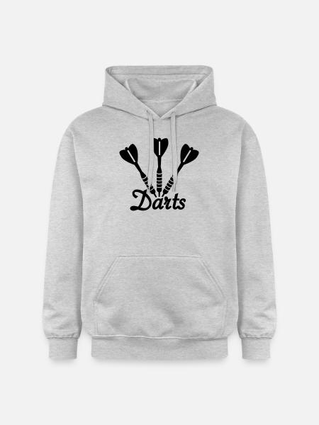 Jeu de fléchettes - Sweat à capuche Softstyle® Gildan Unisexe - gris clair chiné