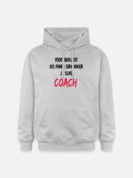 Mon boulot coach 1 - Gildan Unisex Softstyle® Midweight Hoodie - light heather grey