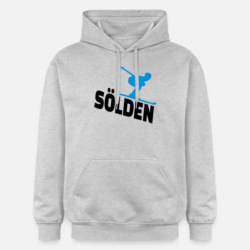 Sölden - Sweat à capuche Softstyle® Gildan Unisexe - gris clair chiné
