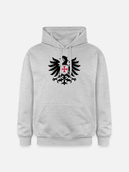 Adler Templer Kreuz - Gildan Unisex Softstyle® Midweight Hoodie - light heather grey