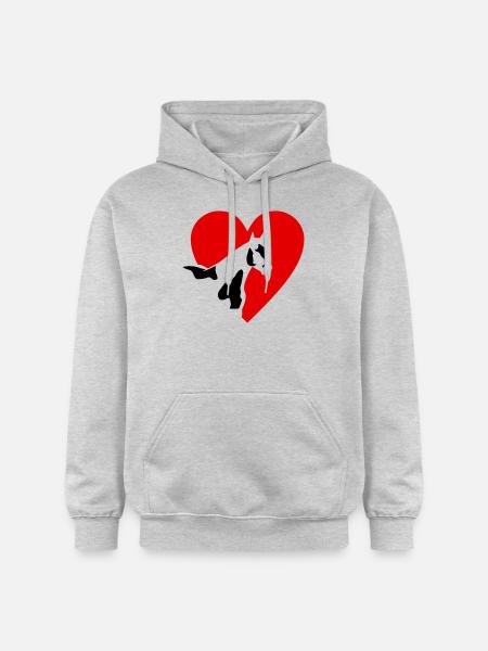 Paint Horse - Gildan Unisex Softstyle® Midweight Hoodie - Hellgrau meliert