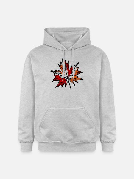 Autumn Leaf 1 - Gildan Unisex Softstyle® Midweight Hoodie - light heather grey