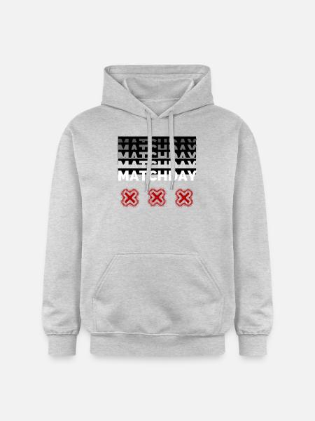 Matchday - Gildan uniseks Softstyle® Midweight hoodie - lichtgrijs gemêleerd