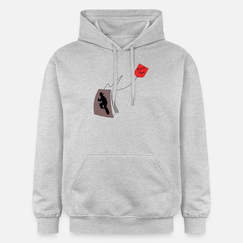KaraTee. karaté - Sweat à capuche Softstyle® Gildan Unisexe - gris clair chiné