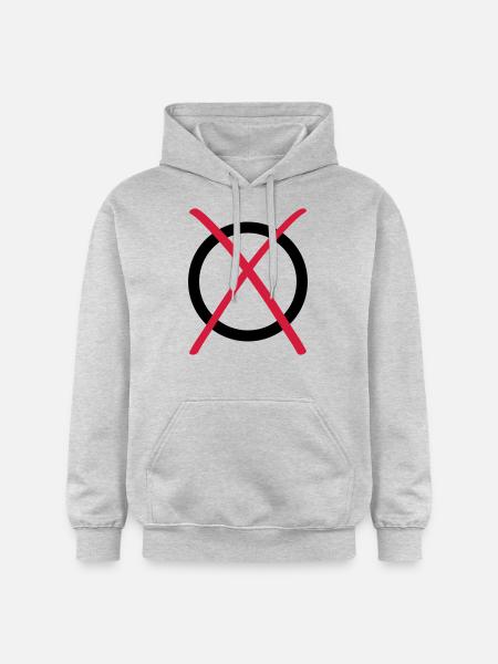 ja nein ok - Gildan Unisex Softstyle® Midweight Hoodie - Hellgrau meliert