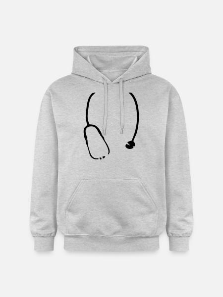Stethoscope - Gildan Unisex Softstyle® Midweight Hoodie - light heather grey