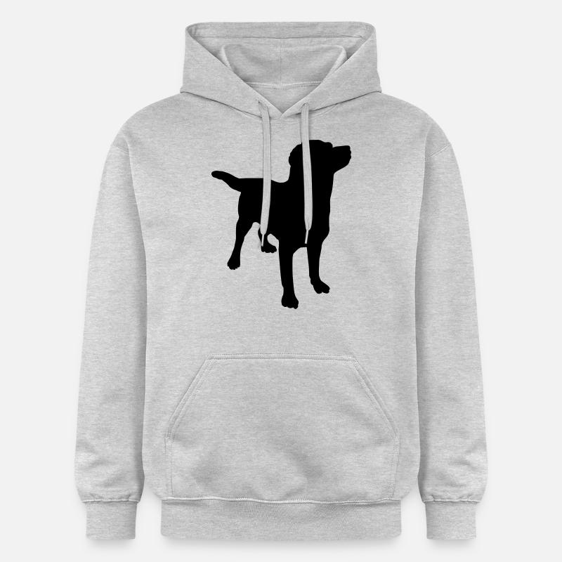 Chien Labrador - Sweat à capuche Softstyle® Gildan Unisexe - gris clair chiné