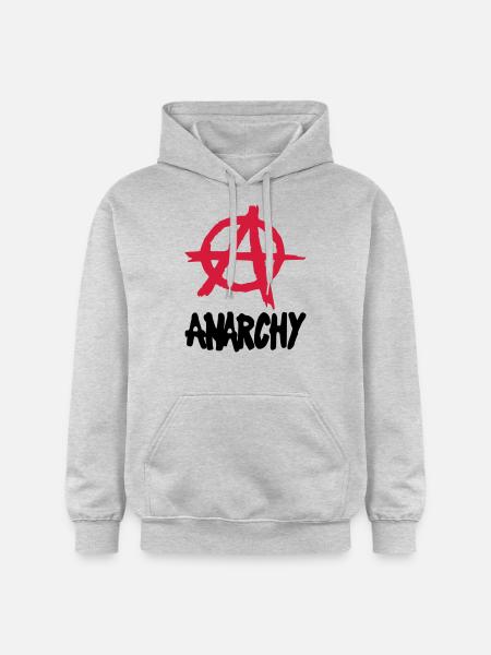 Anarchy__V002 - Sweat à capuche Softstyle® Gildan Unisexe - gris clair chiné