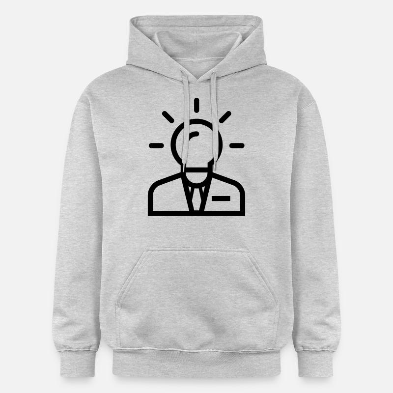 idée d'entreprise - Sweat à capuche Softstyle® Gildan Unisexe - gris clair chiné