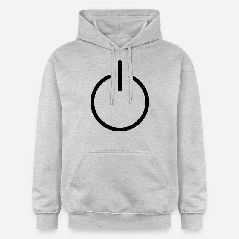 power - Sweat à capuche Softstyle® Gildan Unisexe - gris clair chiné