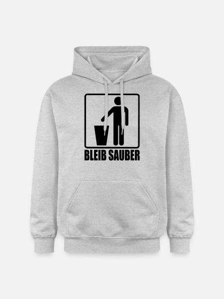 stay clean - Gildan Unisex Softstyle® Midweight Hoodie - light heather grey