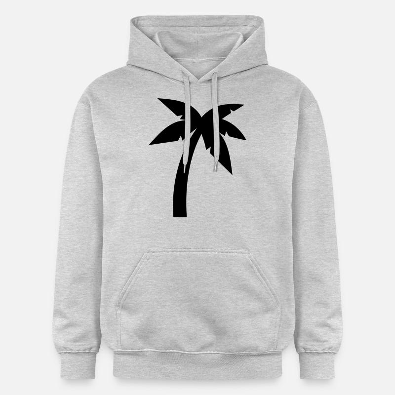 Palme - Sweat à capuche Softstyle® Gildan Unisexe - gris clair chiné