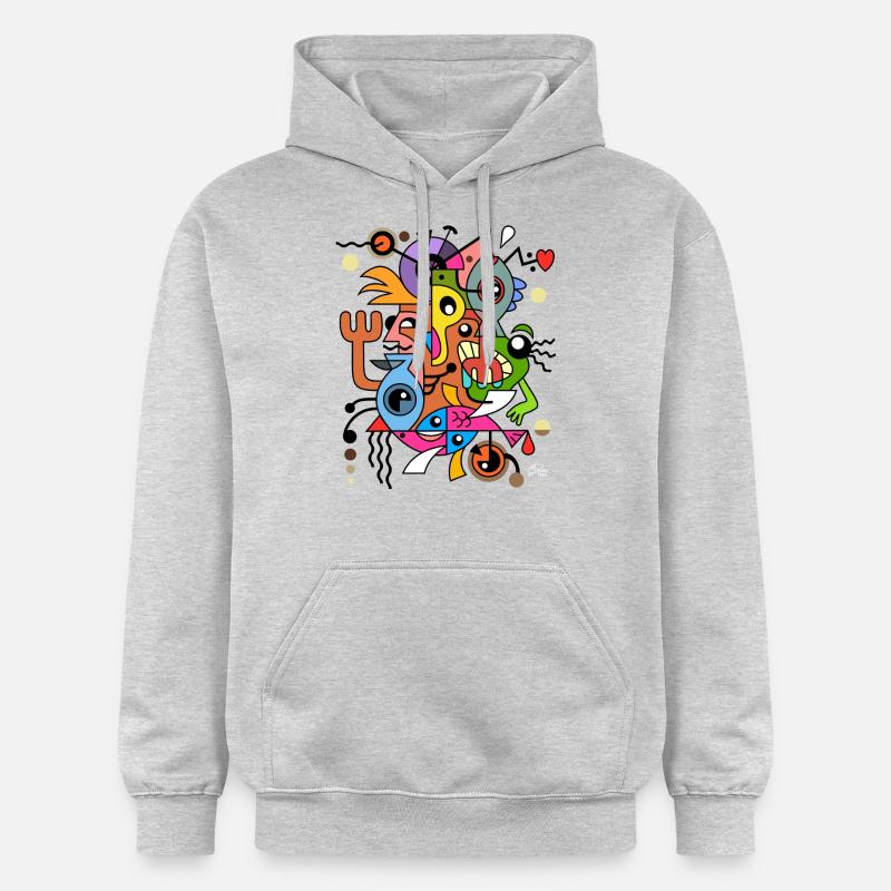 La Maison du Pêcheur - Sweat à capuche Softstyle® Gildan Unisexe - gris clair chiné