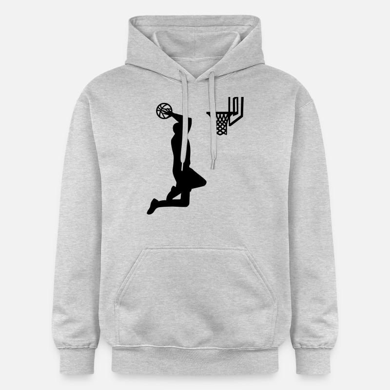 Basketball - Sweat à capuche Softstyle® Gildan Unisexe - gris clair chiné