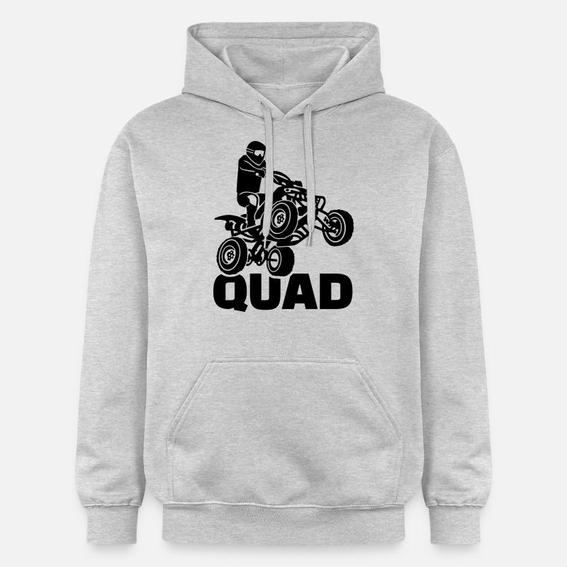 Quad - Sweat à capuche Softstyle® Gildan Unisexe - gris clair chiné