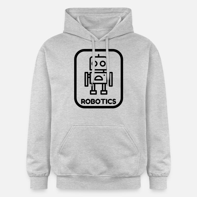 robotique / robot / roboticien / technologie - Sweat à capuche Softstyle® Gildan Unisexe - gris clair chiné
