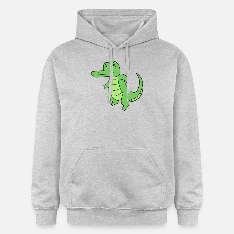 Crocodile - Sweat à capuche Softstyle® Gildan Unisexe - gris clair chiné